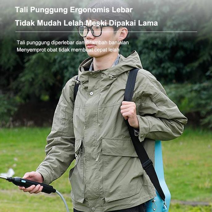 ISMAHAN_SELLER - SEMPROTAN RUMPUT ELEKTRIK 13 LITER ALAT SEMPROT CUCI MOBIL GENDONG SPRAYER HAMA TAN