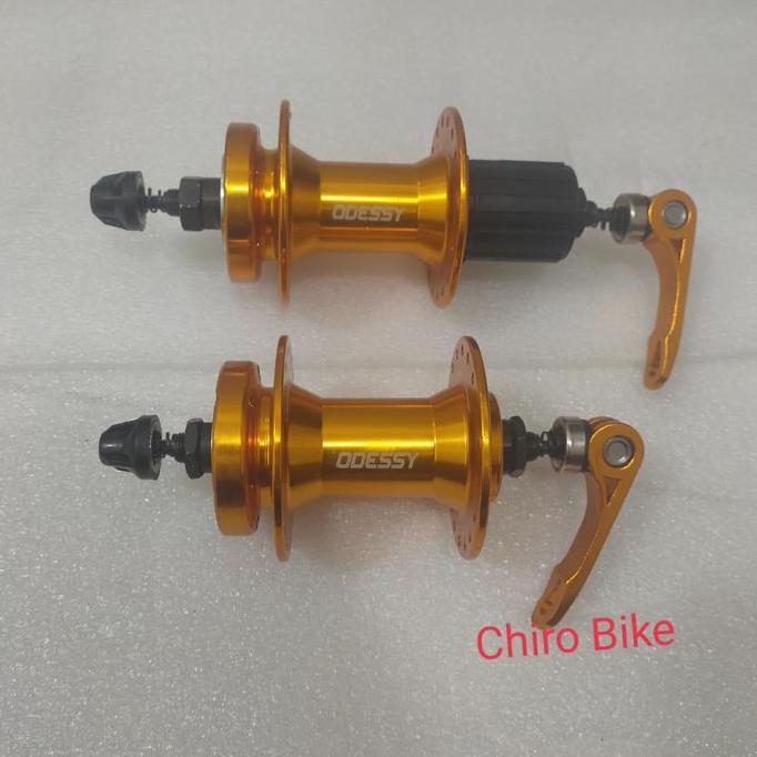 Promo hub freehub odessy bearing disc brake 32h 36h gold Diskon