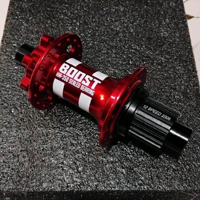 Promo Hub Belakang Freehub Microspline TA 12x148 Boost 148mm untuk 12 Speed Shimano 32 Hole Disc Dis