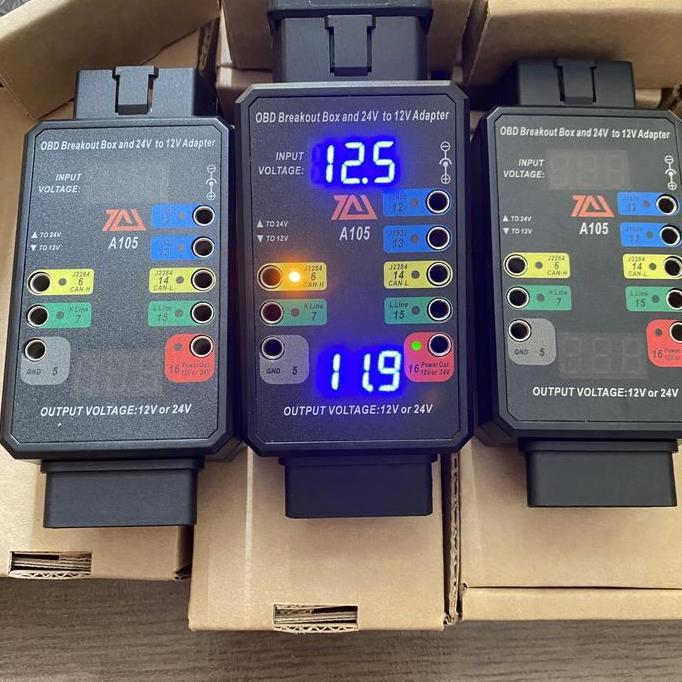 ADAPTOR KONVERTER DIGITAL 12V-24V UNTUK SCANNER MOBIL OBD2 ORIGINAL DAN TERPERCAYA