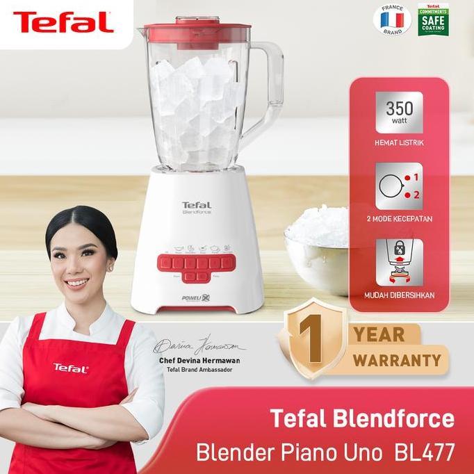 Lengkap- Tefal Blendforce Piano Bl477 - Blender / Blender Bumbu Dapur