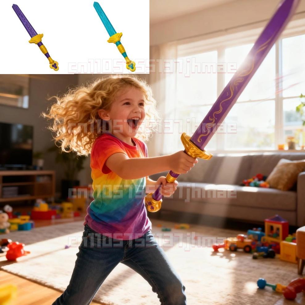 Rumi Sword Kpop Demons Hunter Cosplay Costume Accessories Arms Weaponns Long Sword Purple Sword Hall