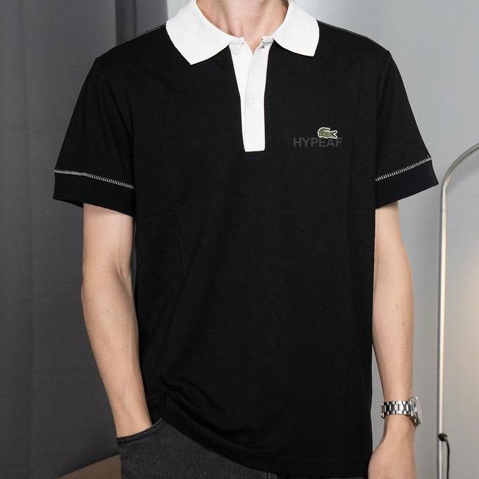 LACOSTE Contrast Stitch Classic Fit Polo Shirt Authentic / Kaos Polo LACOSTE Orinal