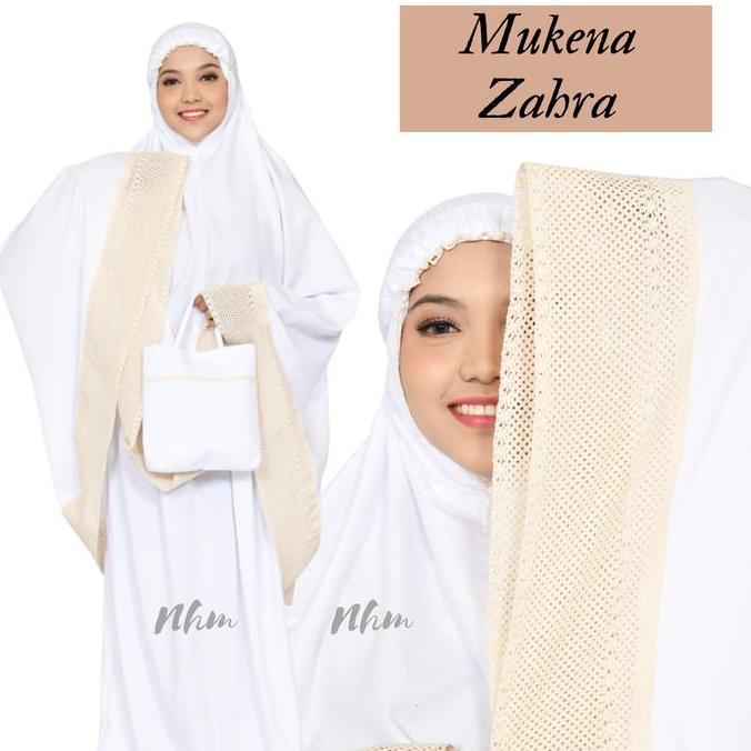 Mukena Dewasa Zahra Polos, Mukena Telekung Traveling Dewasa