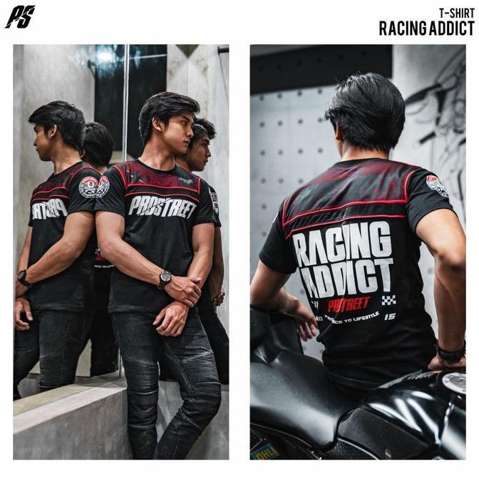 TSHIRT PROSTREET RACING ADDICT REDTOE ORINAL