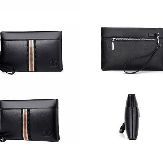Tampilgayar- Bc10 Business Clutch Pu Leather Osaka Tas Tangan Handbag Pria Wanita