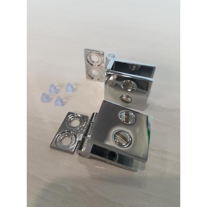 ENGSEL JEPIT KACA KE KAYU / ENGSEL KACA PINTU KACA LEMARI ETALASE