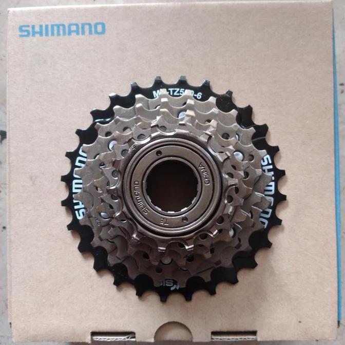 freewheel sprocket shimano original 6sp 6speed 6 speed TZ500 14-28T ulir drat