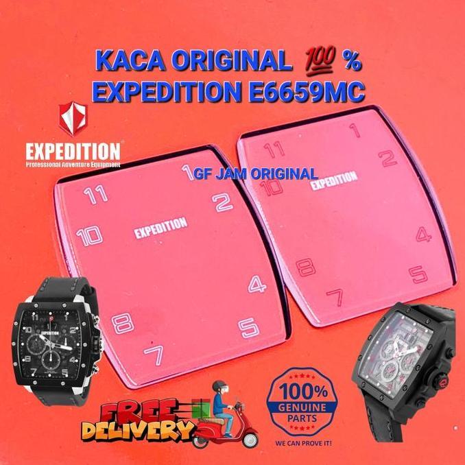 Kaca Jam Tangan Expedition E6659 E 6659 Original 100% Part Dijamin Premium