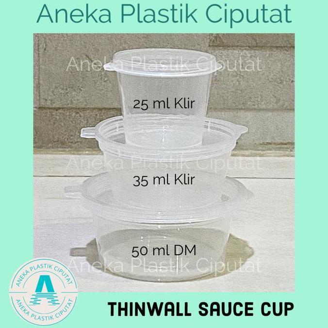 Thebest- Thinwall sauce cup 25ml Klir