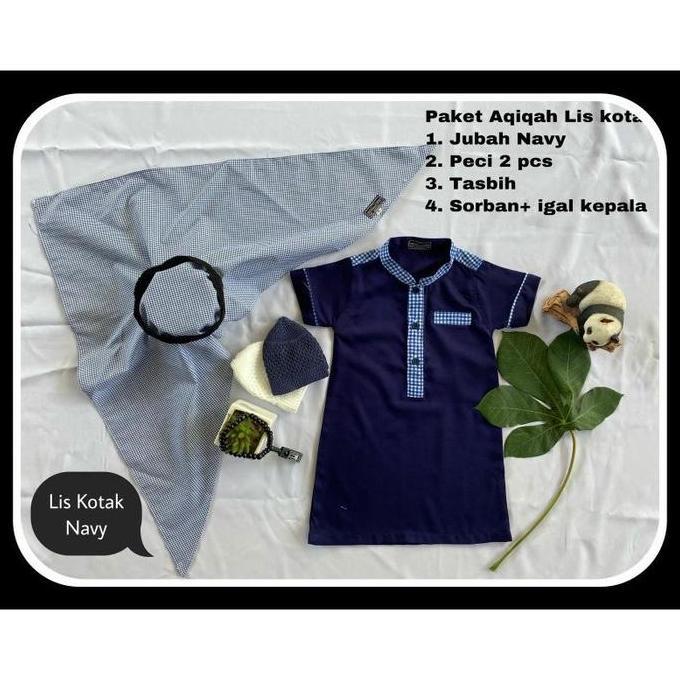 Kidsrelig- Jubah Bayi Aqiqah/Koko Bayi Aqiqah/Gamis Anak Laki-Laki/Jubah Anak
