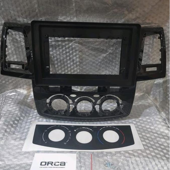 Frame Head Unit Android 10 Inch Mobil Toyota Fortuner 2007-2015 Asli