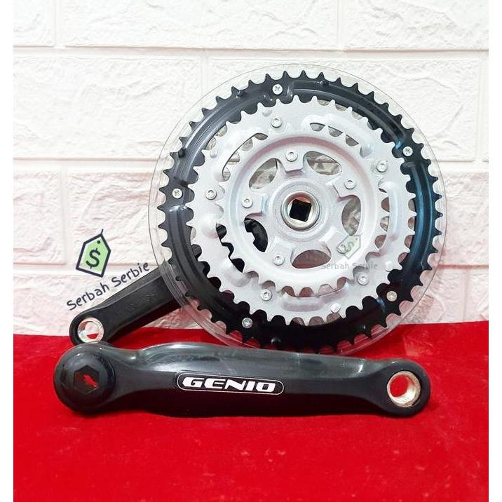 Gear Gir Crank Susun Depan Genio Sepeda Multi Speed 3 Susun Bb Kotak