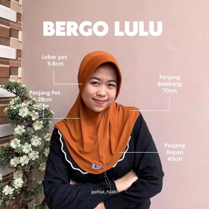 Thegirlrelig- Hijab Instan Sport Pet Matt Jersey Premium By Lulu - Bergo Lulu