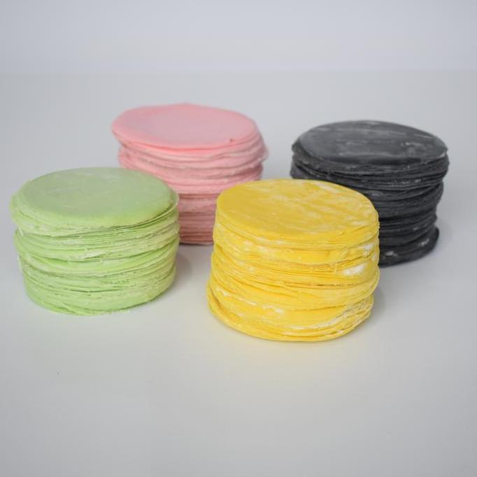 Bisakirim- Kulit Dimsum Rainbow Mahevi Warna Warni Isi 150 Halal Tanpa Pengawet