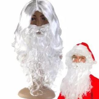 Partybrad- Wig Santa Claus / Jenggot Wig Santa Claus / Rambut Santa Claus
