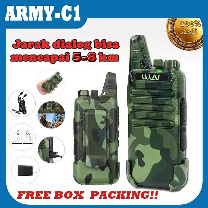 HT WLN KD C1 MINI RADIO HANDY TALKIE UHF 400-470 MHZ TRANSCEIVER TWO WAY HT MURAH JARAK JAUH HT WLAN