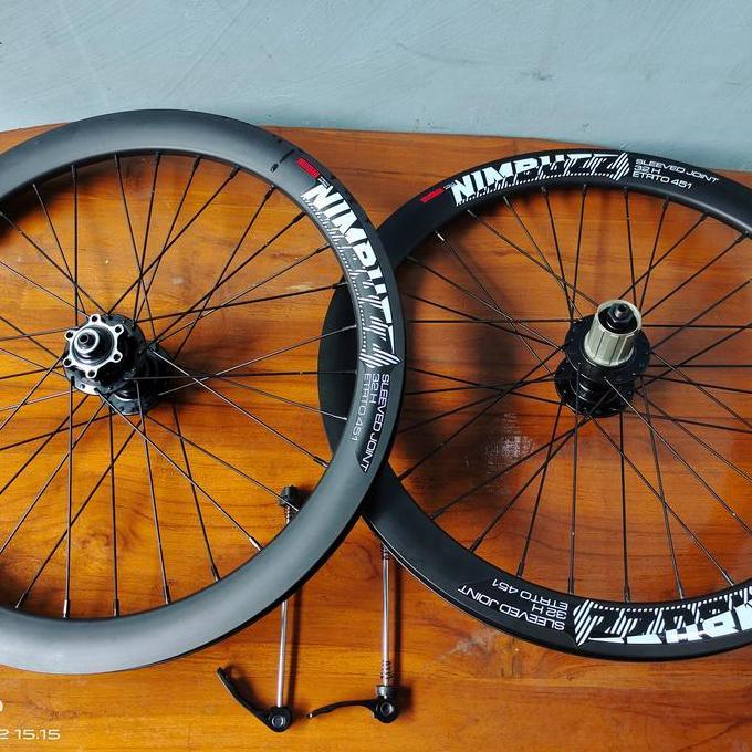 Wheel Set Sepeda Lipat Ukuran 20 Plus 451 Merk Nimbuzz Mix Hub Pacific