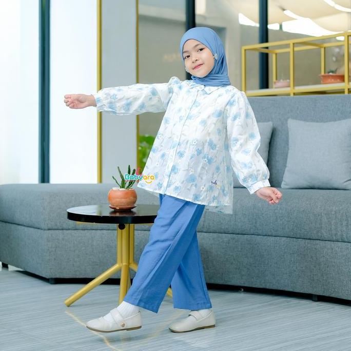 Kidsrelig- Flora Oneset/Pakaian Fashion Anak Perempuan/Setelan Stelan Anak Perempuan/Cardigan Kardig