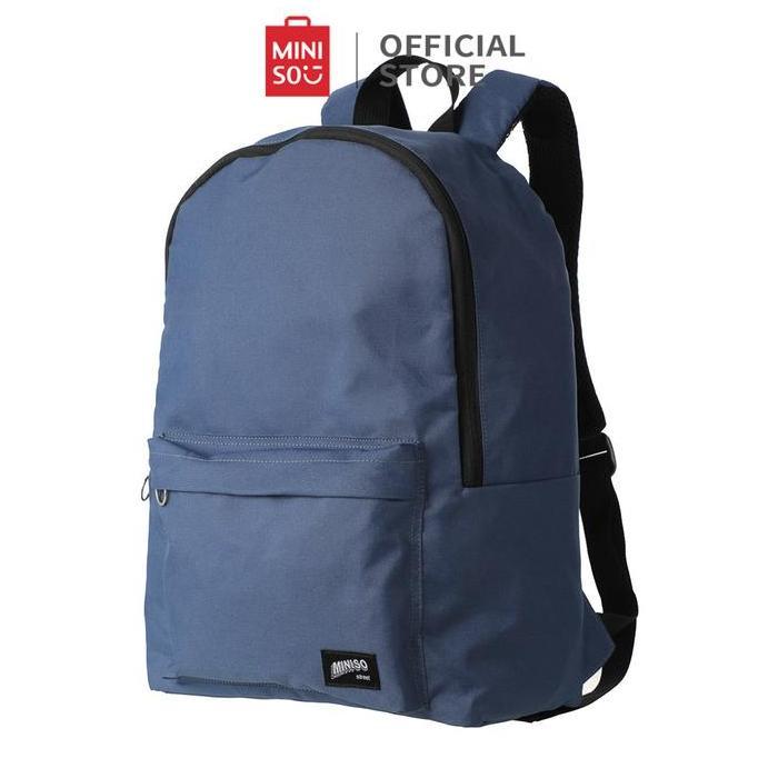 Jaminbos- Miniso Ransel Tas Backpack Tali Bahu Uniseks Tahan Air Kapasitas Tinggi Laptop Tas Penyimp