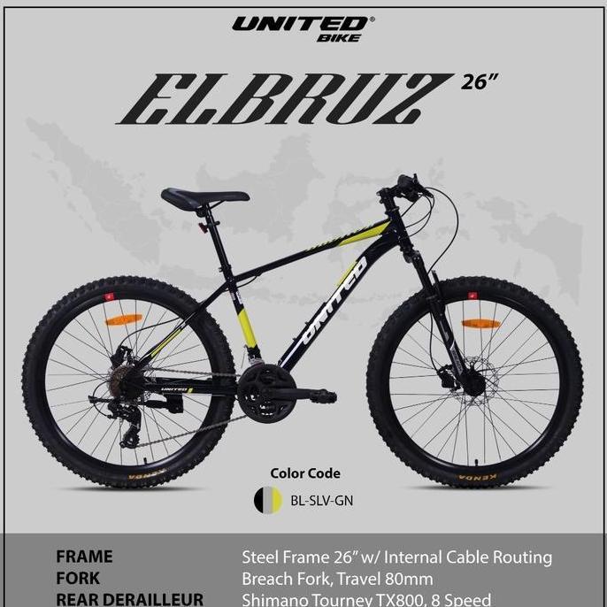 Sepeda Mtb 26inch United Elbruz Outdoor
