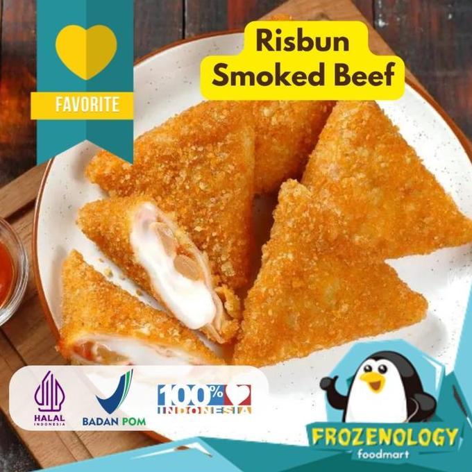 Bisakirim- Risbun Smoked Beef - Risoles Smoked Beef Camilan Frozen Food Isi 5 Pcs