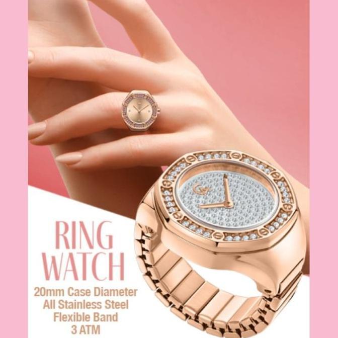 ALEXANDRE CHRISTIE 2B06 LH JAM CINCIN WANITA ORIGINAL GARANSI 1TAHUN Crystal Quartz