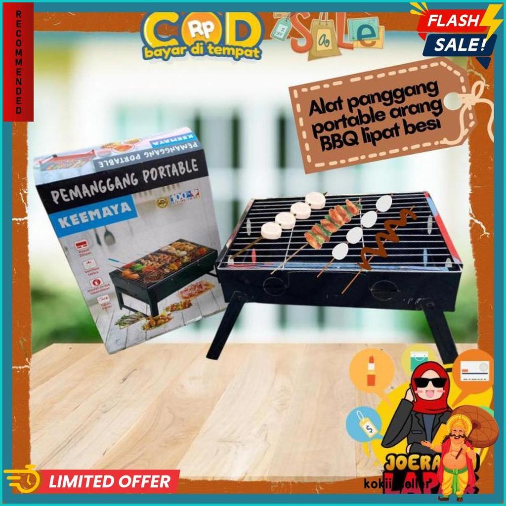 [Joeragan Lapak] Alat Pemanggang Panggangan Arang Portable Bbq Grill Pembakaran Bakar Bakaran Besi S
