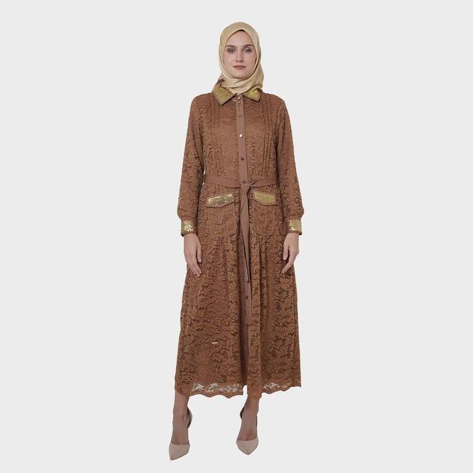 Promo HIKMAT C6691 - Lace Royale Gamis Abaya Wanita Diskon