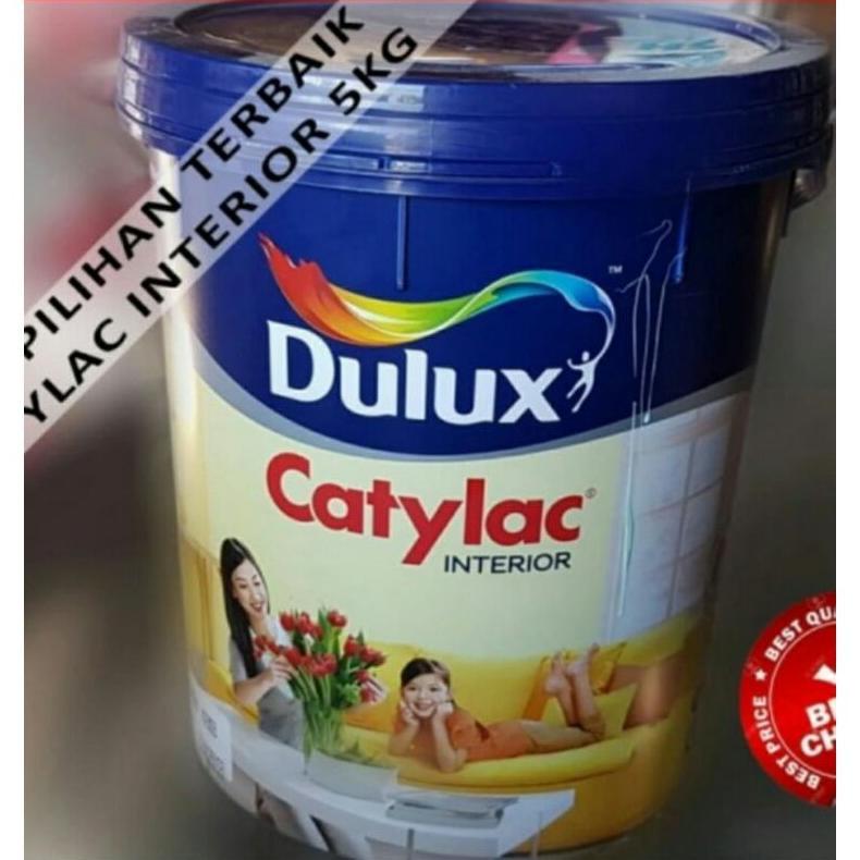 Cat Tembok DULUX CATYLAC INTERIOR Putih & Warna Standart @ 5 Kg Khusus Medan Grab&Gojek only
