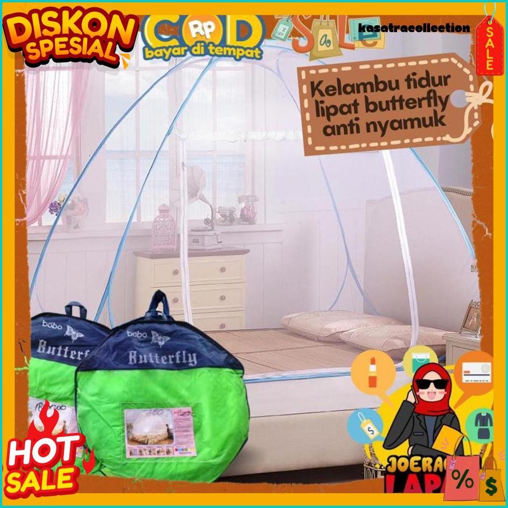 [Joeragan Lapak] Kelambu Tidur Anti Nyamuk Tenda Lipat Bayi Anak Dewasa Tudung Kasur Selambu Rsokr