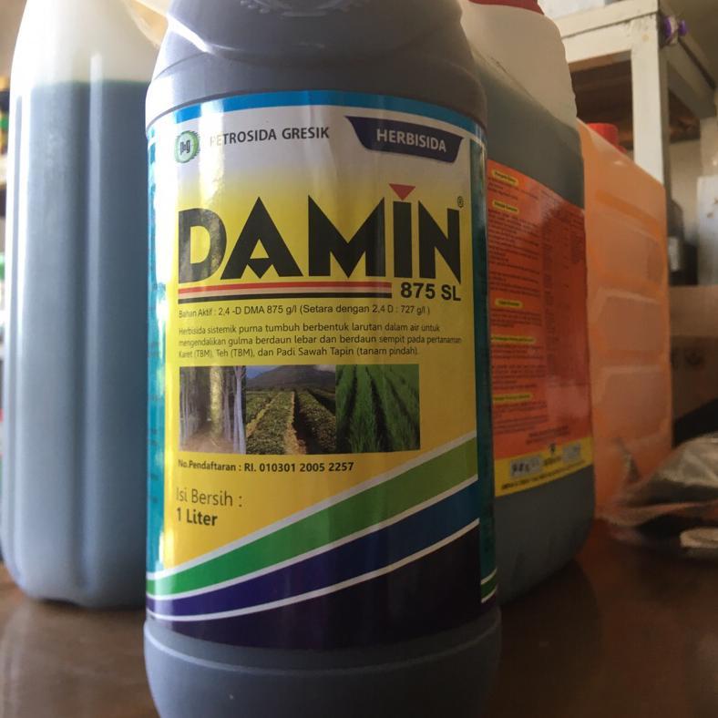 Damin 875 Sl 1 Liter Herbisida Sistemik Efektif