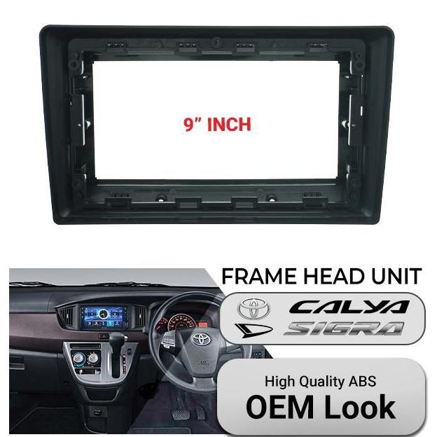 VIRALL FRAME HEADUNIT ANDROID MOBIL TOYOTA CALYA SIGRA 9 INCH OEM ''