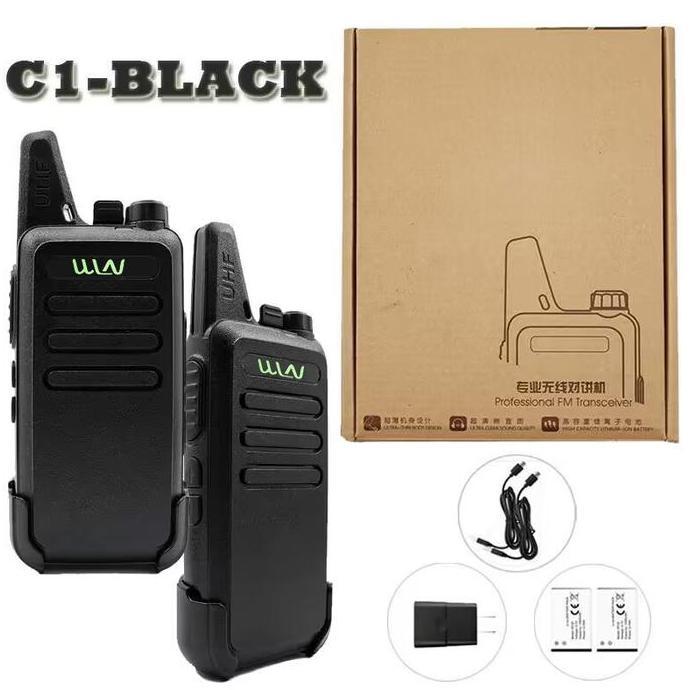 Promo Ht Wln Kd C1 Mini Radio Handy Talkie Uhf 400-470 Mhz Transceiver Two Way Ht Murah Jarak Jauh H