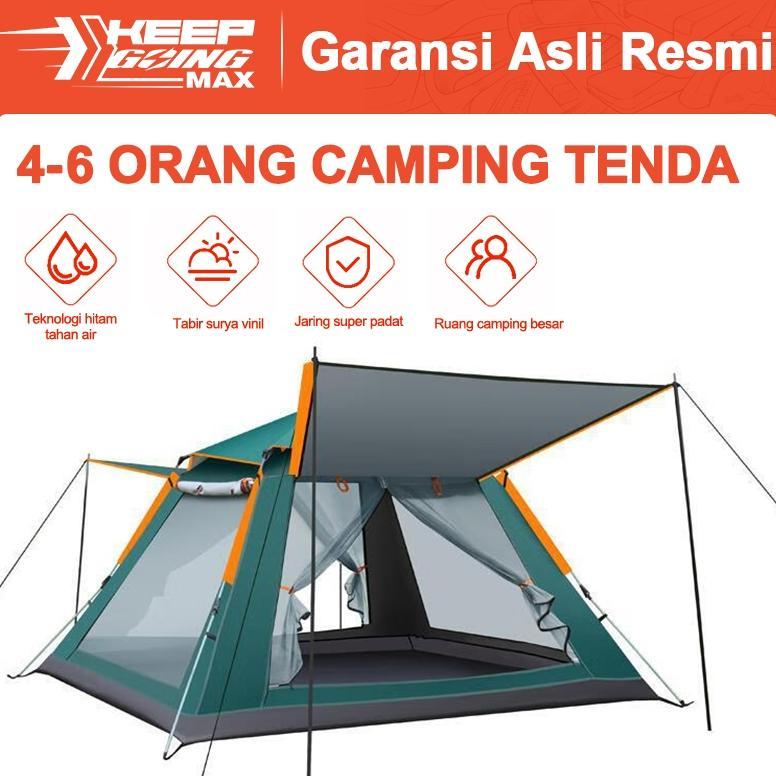 Keep Going Max Tenda Camping 4-6 Orang/Portable Waterproof Camping Tent/Tenda berkemah gunung