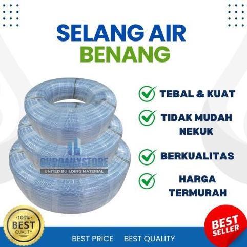 Selang air benang 1" inch 50 m meter roll selang taman air