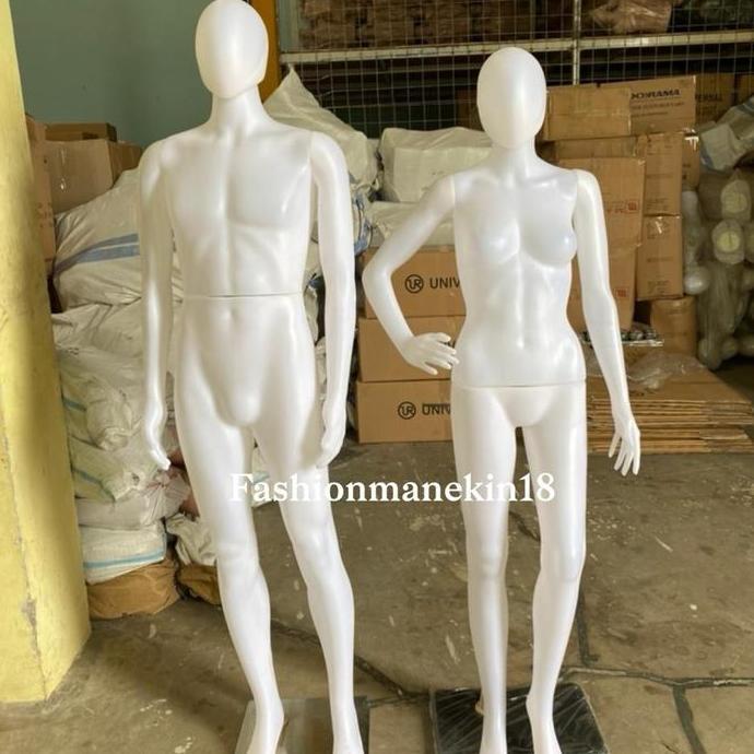 Lansungkirim- Manekin Fullbody Wanita Dewasa + Patung Fullbody Wanita Plastik + Patung Baju Wanita +