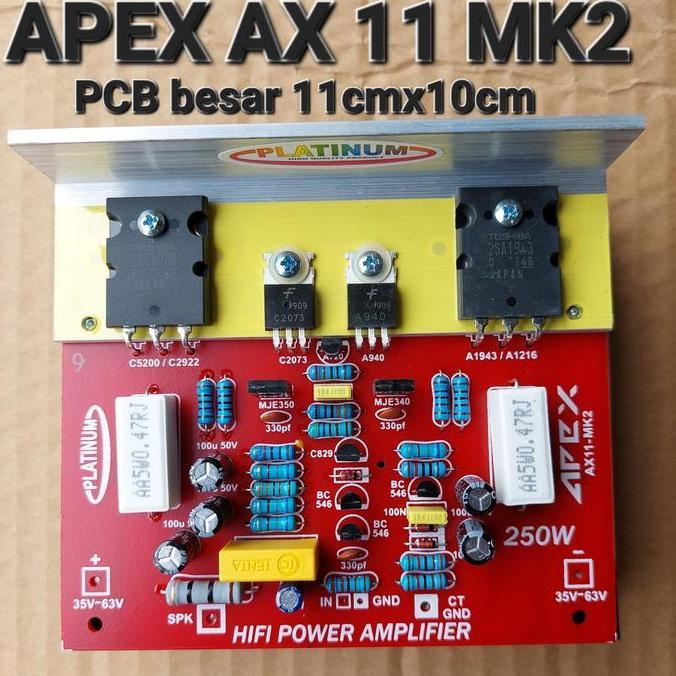 Jdg- Apex Ax11 Mk2 Hi Fi Driver Power Mono C5200 Blazer Open Yiroshi Kit Pcb Driver + Final 2 Transi