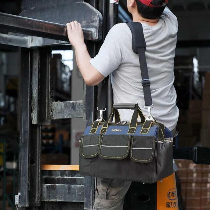 Tool Bag Besar Waterproof 21 23 inch Taffware A02584 Tas Perkakas Toolkit Storage Reflective Strip