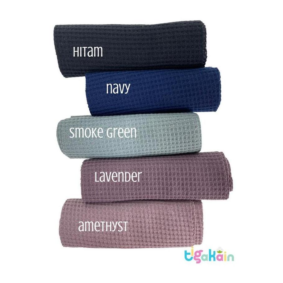 Lansungkirim- 0.5 Kilogram Kain Waffle Knit Bahan Waffle Vniqlo