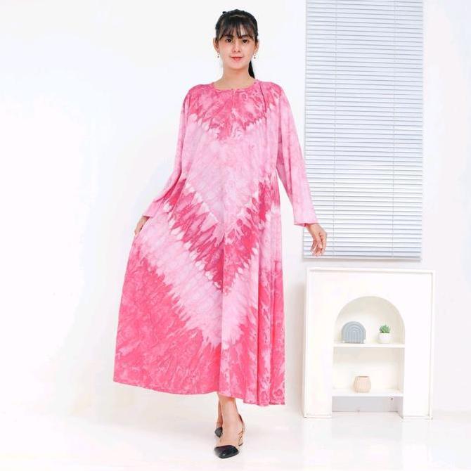 Regreg- Gamis Ld140 Super Jumbo Kaos Melar Adem Busui