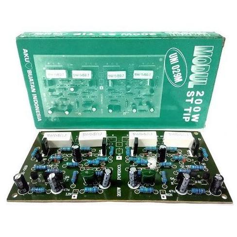 Kit Modul Power Amplifier Stereo 200 Watt Tanpa Transistor TR 200W OCL System Input DC 24 V CT Min 3