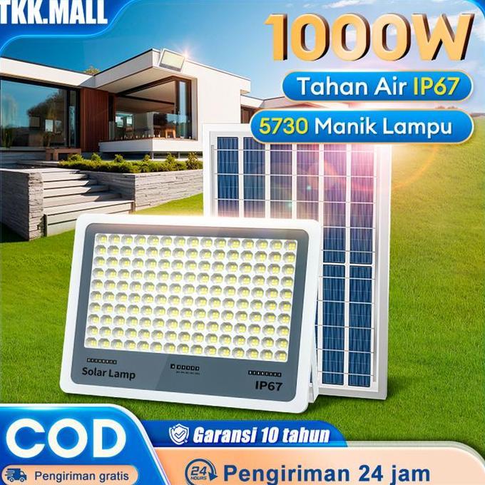 New Trend, Garansi 10 TahunLampu Tenaga Surya Lampu Tenaga Matahari 1000W Lampu Led Surya Solar Cell
