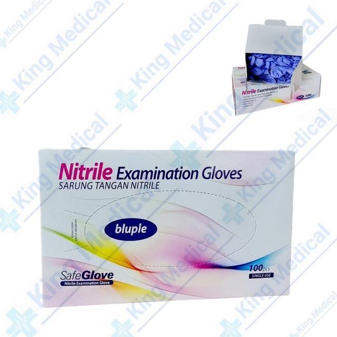 TERBARU - Sarung Tangan Nitrile/Safe Glove / Nitrile Examinatoon Glove