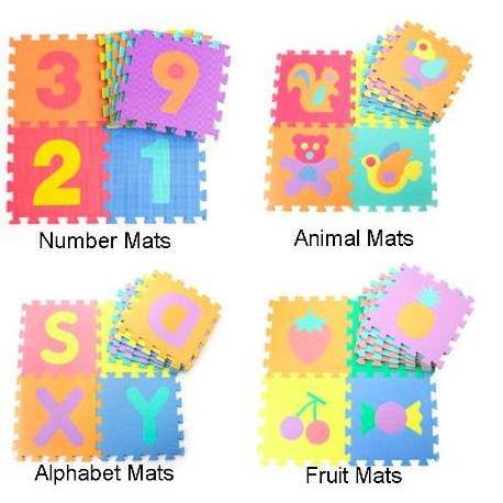 Makassar Evamat Original Puzzle Huruf / Buah / Angka / Hewan Alas Mat Kode 1212