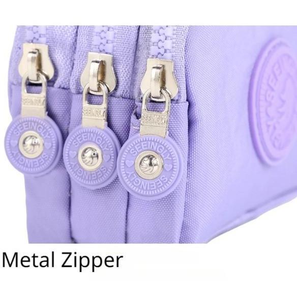 Dompet 3 Lapis Dengan Resleting Seeingly Mini Wallet Zipper Wallet Dompet Wanita 3 Lapis Dompet Kart