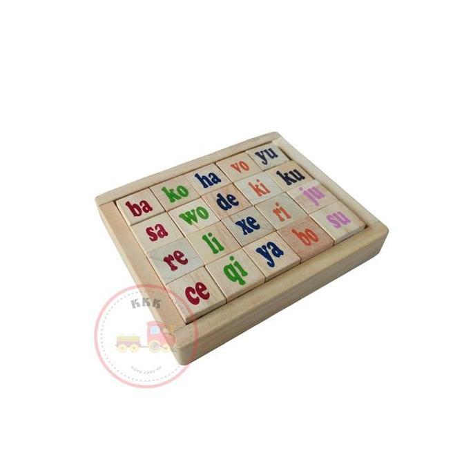 BALOK SUKU KATA/MAINAN EDUKASI BALOK SUKU KATA BELAJAR ANAK KODE 879
