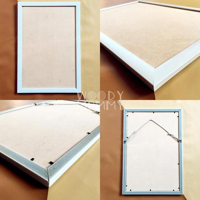 Ready Frame Poster A3+ 32x48 cm A3 plus - Bingkai Kayu Pinus Natural - Pigura Figura Minimalis