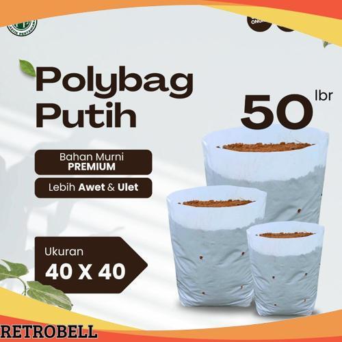 Polybag Putih 40 x 40 Isi 50 Lembar - Polybag Melon HARGA GROSIR Cuci Gudang
