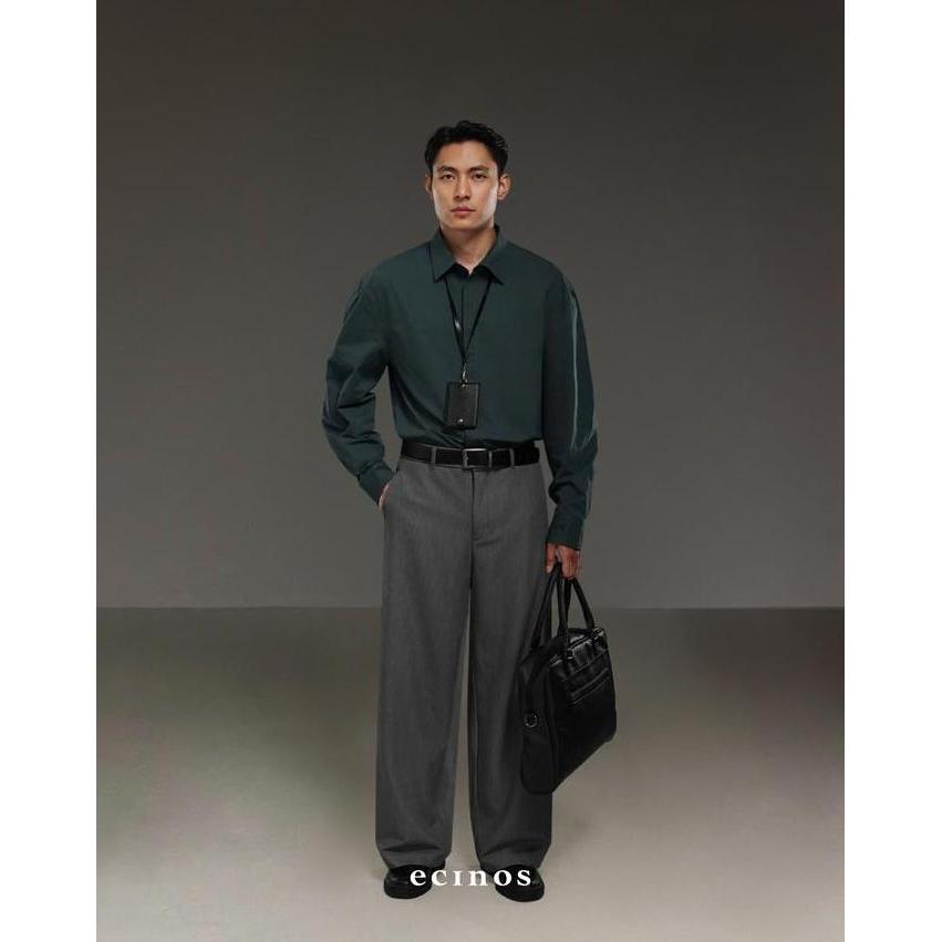 ECINOS Man - Tailored Wide Leg Trousers | Celana Pria | Celana Panjang Pria